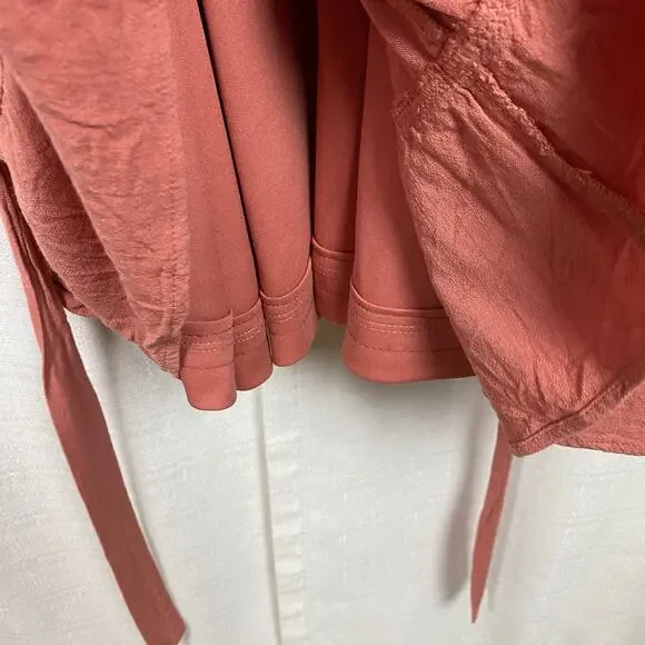 Torrid Beige Desert Sand Woven Tiered Mini Dress Sz.4 - Picture 12 of 16